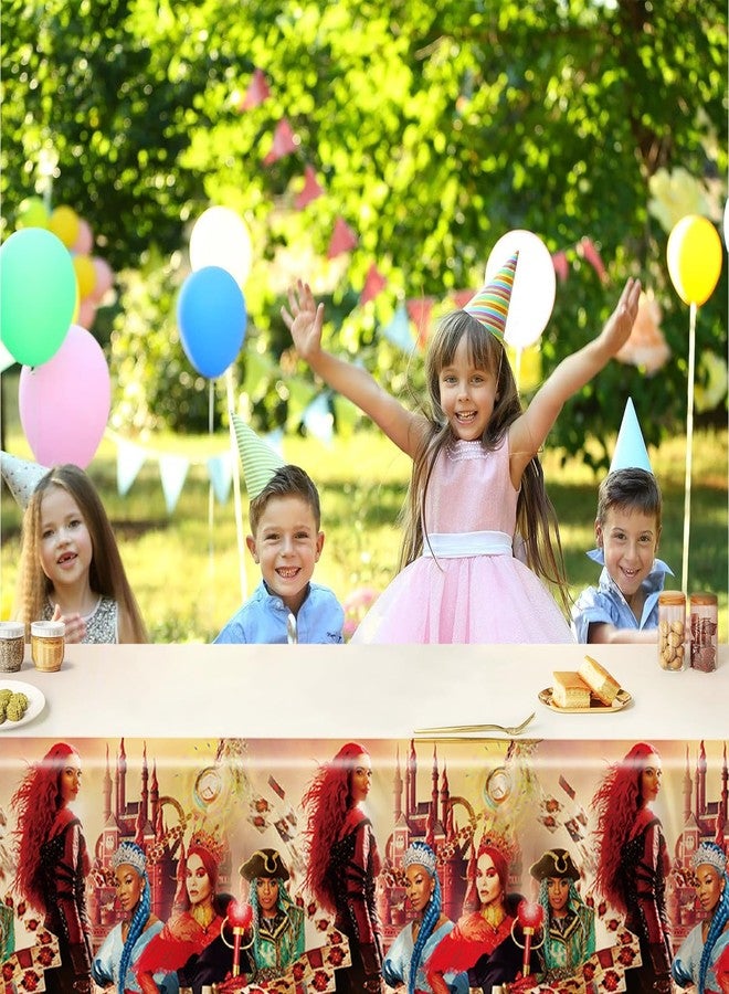 Omto 2Pcs Descendant Tablecloth Disposable Tablecover Birthday Party Supplies and Decorations for Kid Boy Baby Shower Rectangle Tables 70"X42",2 Pack - Image 4